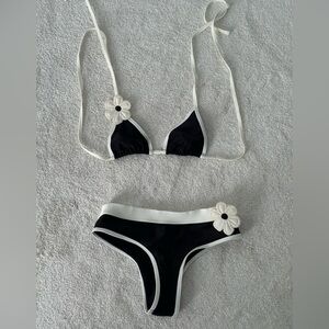 Asta Resort Black and White Two Piece Swim Set
